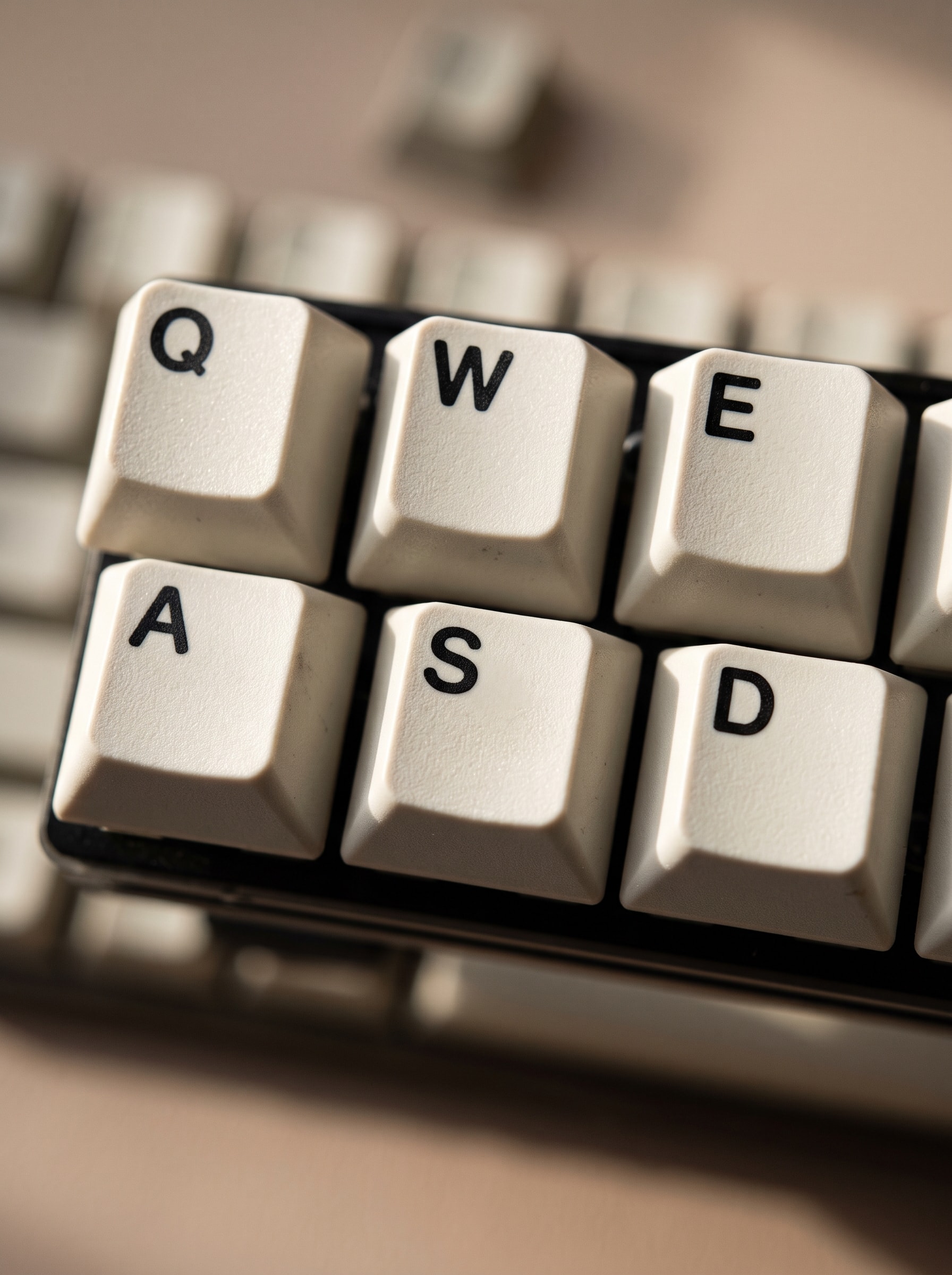 Double-shot PBT keycap legends, macro
