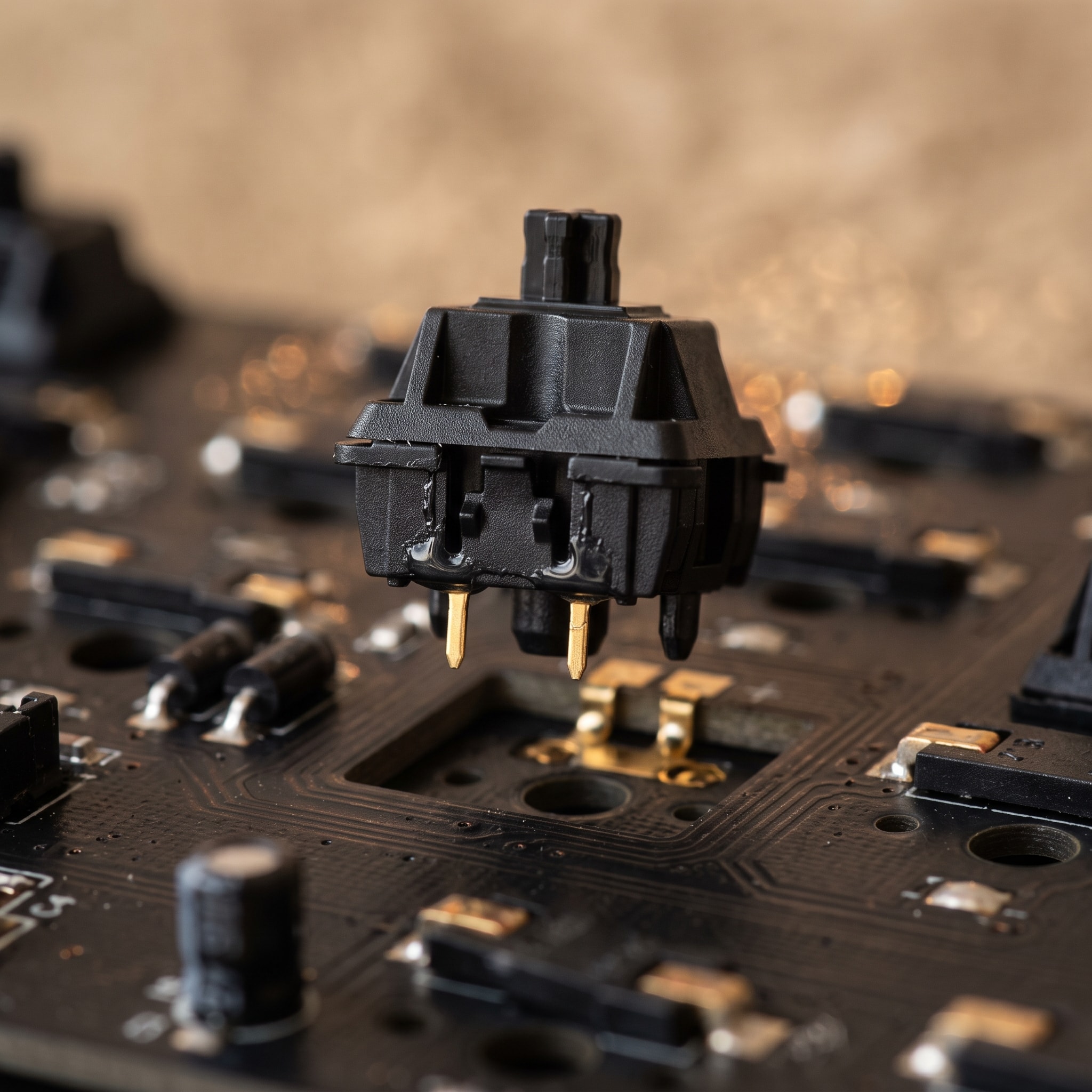 Single mechanical switch lifted from the hot-swap PCB